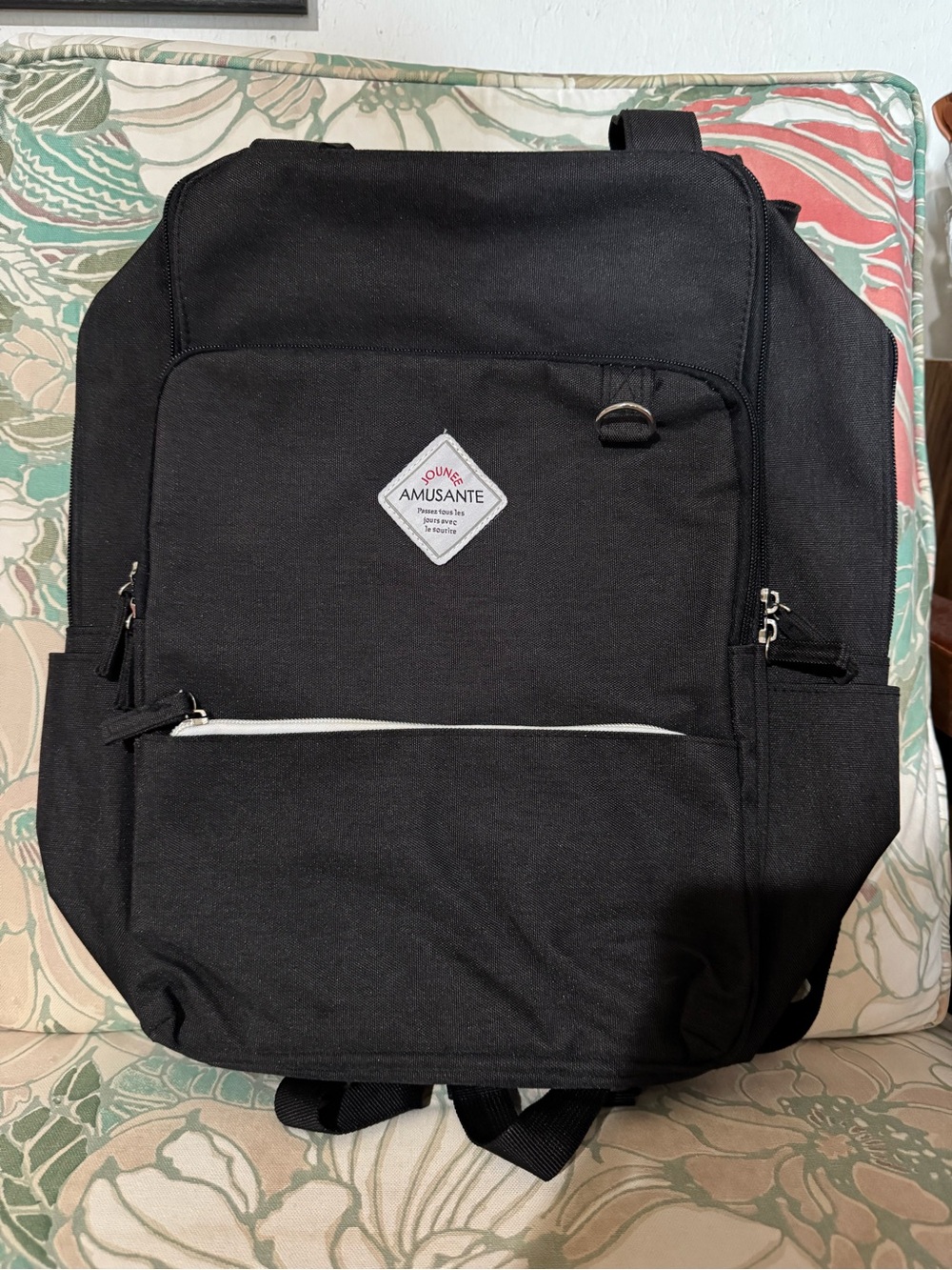 Black Canvas Backpack